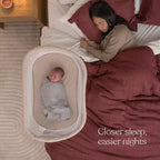 Culla Co-Sleeping Bianca con Pareti in Rete – Struttura in Metallo, Per 1 Neonato, Fino a 9 kg