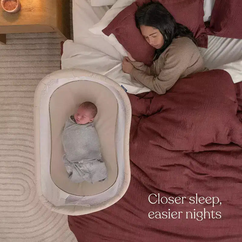 Culla Co-Sleeping Bianca con Pareti in Rete – Struttura in Metallo, Per 1 Neonato, Fino a 9 kg