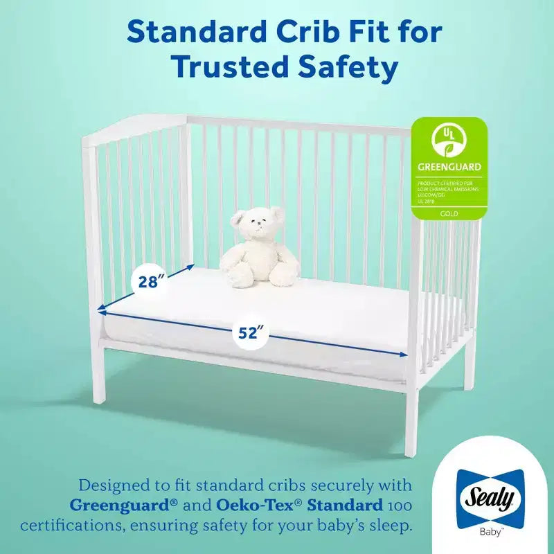 Materasso per culla e lettino 2 in 1 White & Blue per 1 bambino