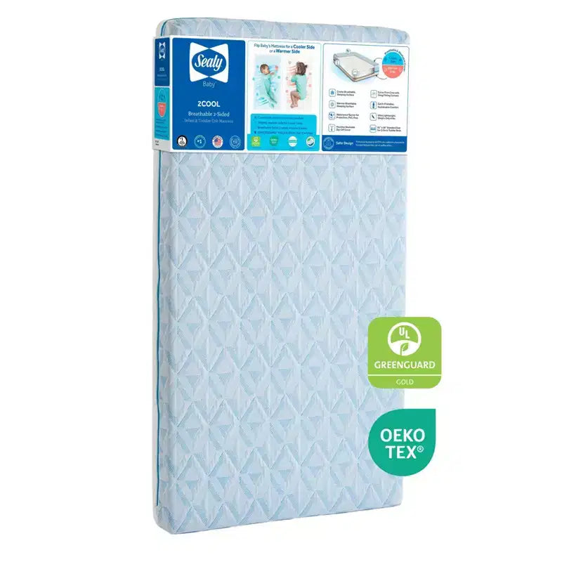 Materasso per culla e lettino 2 in 1 White & Blue per 1 bambino