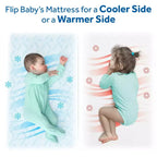 Materasso per culla e lettino 2 in 1 White & Blue per 1 bambino
