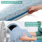 Materasso per culla e lettino 2 in 1 White & Blue per 1 bambino