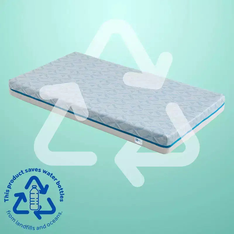Materasso per culla e lettino 2 in 1 White & Blue per 1 bambino