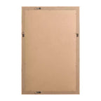 Specchio da parete rettangolare marrone, cornice in legno a spina di pesce, singolo, 24"x36"
