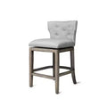 Maven Lane Hugo Wingback Fabric Counter Height Bar Stool