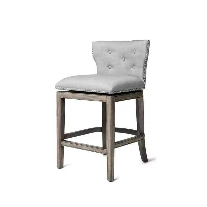 Maven Lane Hugo Wingback Fabric Counter Height Bar Stool