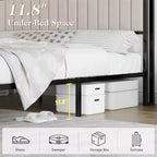 Struttura letto in velluto color crema/grigio/blu navy con luci LED e poggiapiedi contenitore – Matrimoniale francese/Matrimoniale standard/King size, 1-2 persone