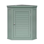 Pensile ad angolo a due ante, blu navy/verde salvia/bianco, 1 unità
