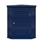 Pensile ad angolo a due ante, blu navy/verde salvia/bianco, 1 unità