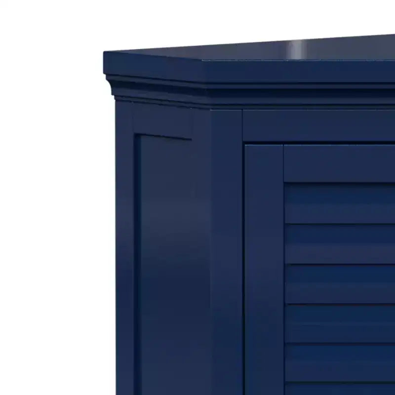 Pensile ad angolo a due ante, blu navy/verde salvia/bianco, 1 unità