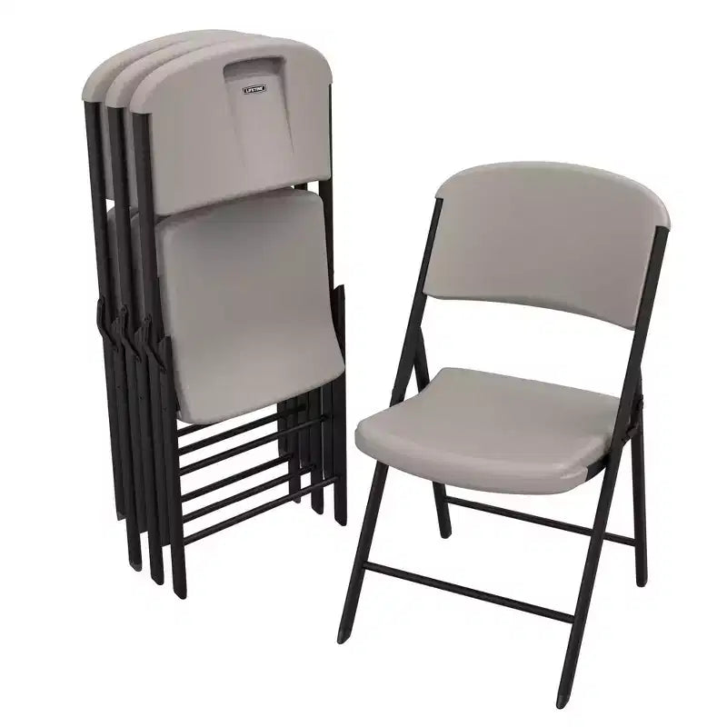 Lifetime Commercial Grade Folding Chair, 4-Pack, Assorted Colors