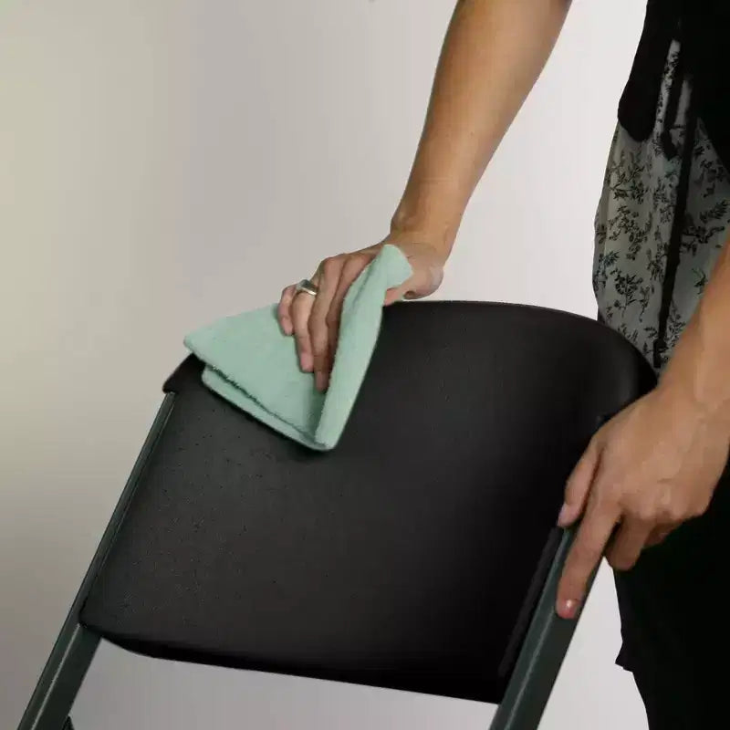 Sedia Pieghevole Confezione da 4, Schienale Alto, Beige / Nero / Bianco sporco / Bianco, Posti a sedere 4