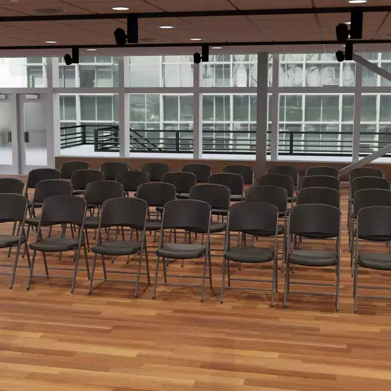 Sedia Pieghevole Confezione da 4, Schienale Alto, Beige / Nero / Bianco sporco / Bianco, Posti a sedere 4