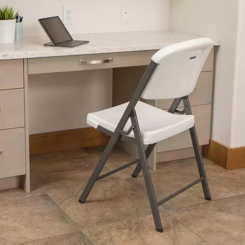 Sedia Pieghevole Confezione da 4, Schienale Alto, Beige / Nero / Bianco sporco / Bianco, Posti a sedere 4