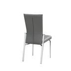 Sedia laterale in similpelle con schienale mobile, set da 2