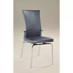 Sedia laterale in similpelle con schienale mobile, set da 2