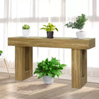 Consolle in legno marrone, rettangolare, 160 cm, per 1 persona