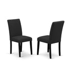 Sedia da pranzo imbottita in lino, stile Mid-Century, set da 2
