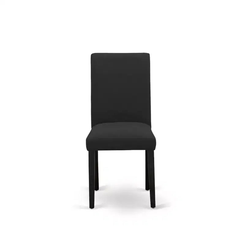 Sedia da pranzo imbottita in lino, stile Mid-Century, set da 2