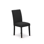 Sedia da pranzo imbottita in lino, stile Mid-Century, set da 2