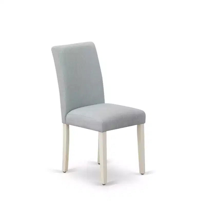Sedia da pranzo imbottita in lino, stile Mid-Century, set da 2