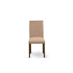 Sedia da pranzo imbottita in lino, stile Mid-Century, set da 2