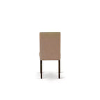 Sedia da pranzo imbottita in lino, stile Mid-Century, set da 2