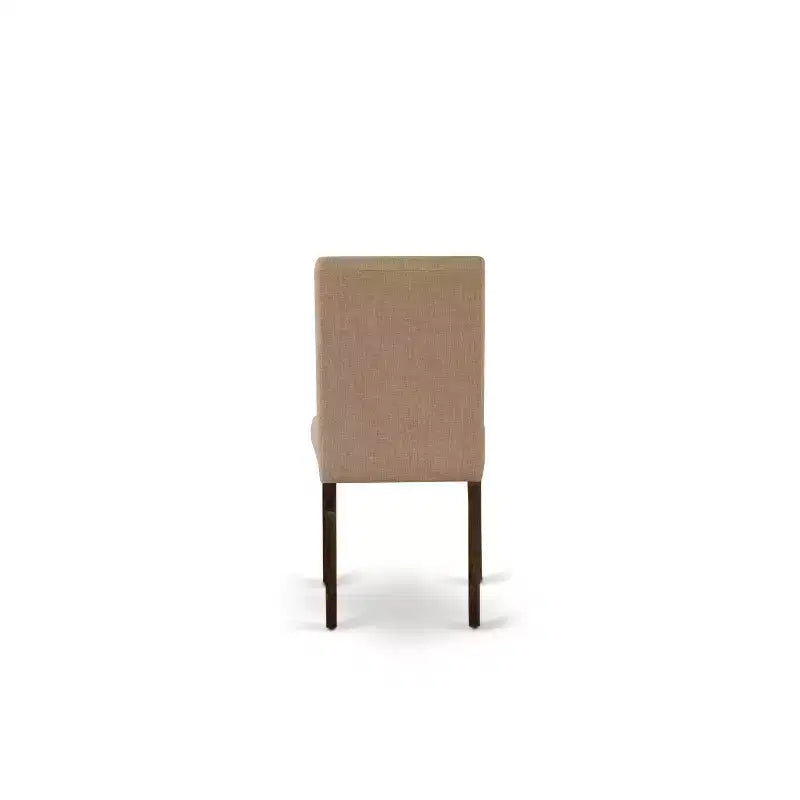 Sedia da pranzo imbottita in lino, stile Mid-Century, set da 2