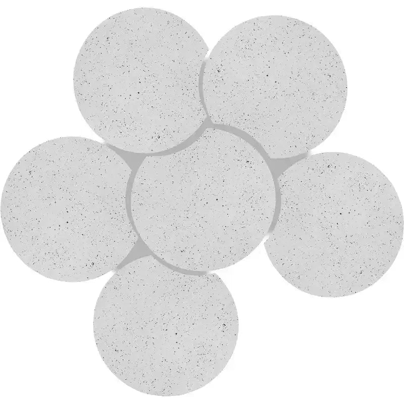 Tavolino esagonale in terrazzo, modulare, singolo