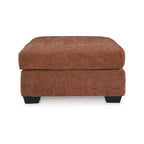 Pouf quadrato oversize, blu inchiostro / arancione speziato / grigio pietra, posti multipli