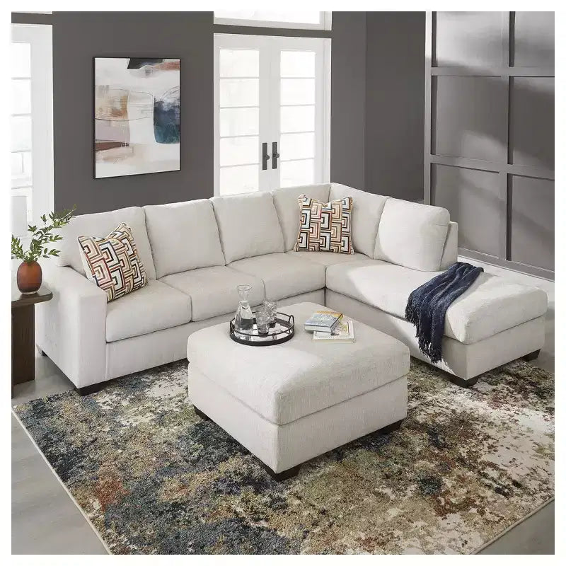 Pouf quadrato oversize, blu inchiostro / arancione speziato / grigio pietra, posti multipli