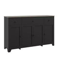 55 Sideboard Buffet Cabinet with 3 Drawers & 4 Doors, Adjustable Shelf Kitchen Storage Console for Dining Room Living Room