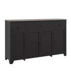55 Sideboard Buffet Cabinet with 3 Drawers & 4 Doors, Adjustable Shelf Kitchen Storage Console for Dining Room Living Room