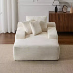 Divano letto chaise longue beige/nero/verde/grigio/bianco, divano futon imbottito per 2 persone, soggiorno