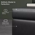 Panca/Contenitore in Ecopelle Marrone/Grigio, 2 Posti, 121,4 cm