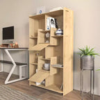 Libreria aperta bianca – Stile moderno, 6 ripiani, montaggio a 1 persona