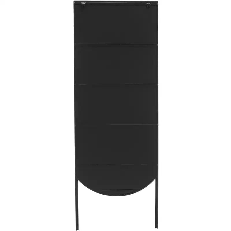 Specchio intero a muro in ferro nero, 1 persona, 63,5 cm × 172,7 cm