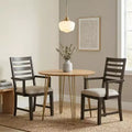 GDFStudio Everett Classic Wood Upholstered Seat Dining Chair (Set of 2)
