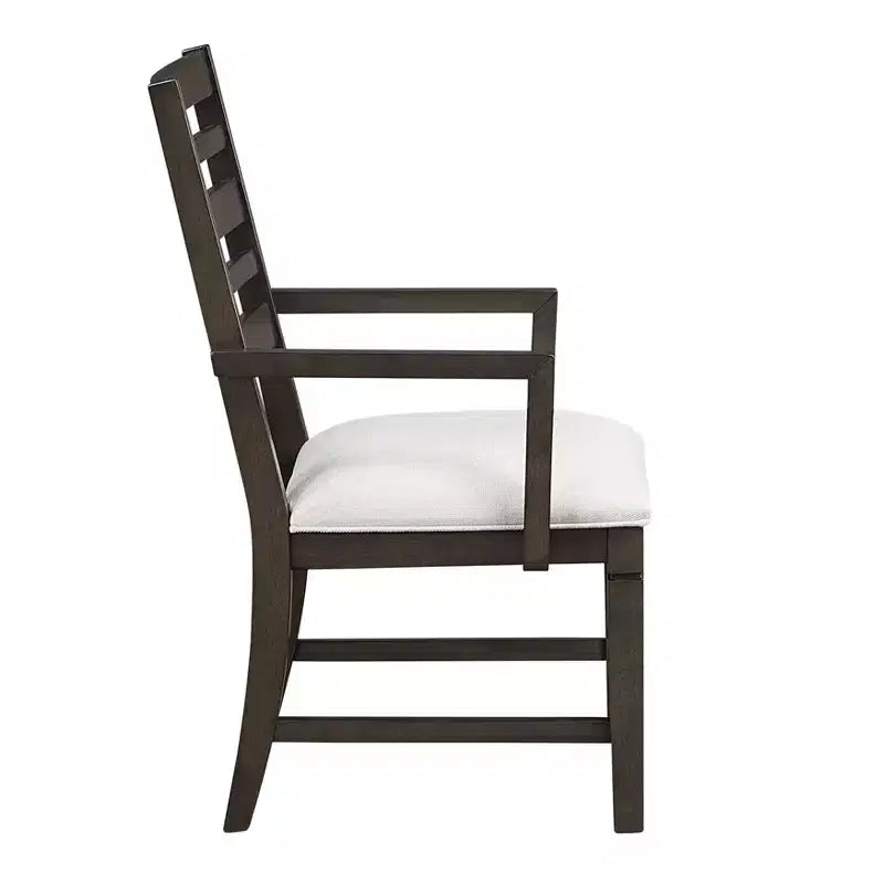 Sedie da pranzo Classic Slat Back in espresso scuro, set da 2