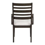 Sedie da pranzo Classic Slat Back in espresso scuro, set da 2