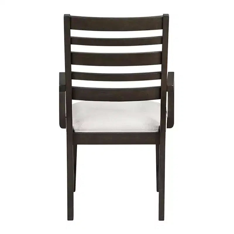 Sedie da pranzo Classic Slat Back in espresso scuro, set da 2
