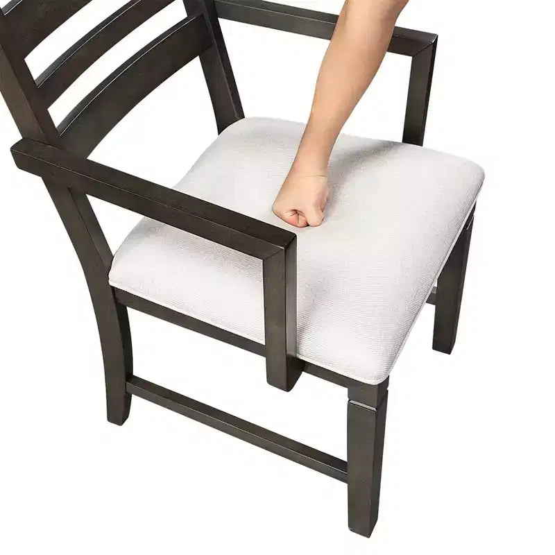 Sedie da pranzo Classic Slat Back in espresso scuro, set da 2