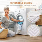 Materasso in memory foam bianco da 6", medio-rigido, singolo/una piazza e mezza/matrimoniale