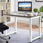 Scrivania per computer moderna, monoposto, nera 43"
