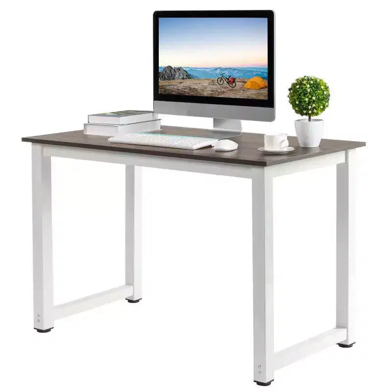 Scrivania per computer moderna, monoposto, nera 43"
