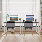 Scrivania per computer moderna, monoposto, nera 43"