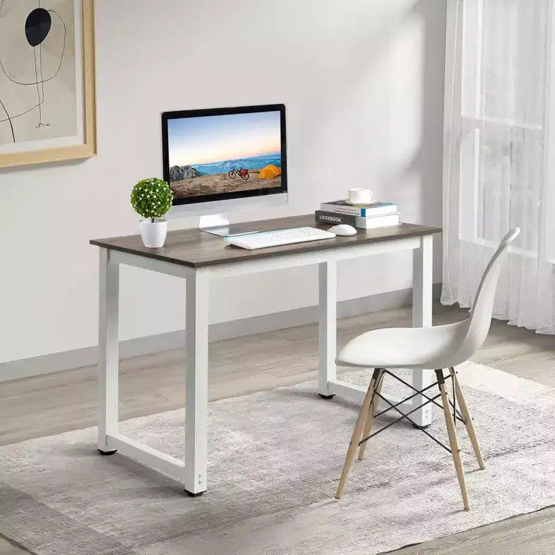 Scrivania per computer moderna, monoposto, nera 43"