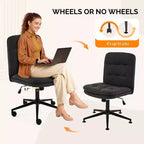Sedia da ufficio girevole senza braccioli beige/nera/blu navy, sedile singolo