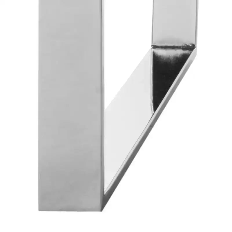 Tavolino quadrato nero/ottone e nero/cromato – Gamba a loop, 1 pezzo