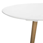 Tavolino da Caffè in Legno Bianco Set di 2, Forma Originale